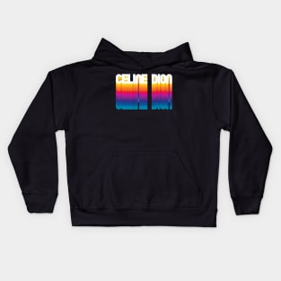 Retro Celine Proud Personalized Name Gift Retro Rainbow Style Kids Hoodie